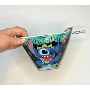 Disney Stitch Dark Hawaiin Themed Noodle Bowl New, Never Used